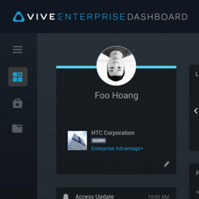 Vive Enterprise Dashboard Proposal Dark