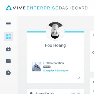 Vive Enterprise Dashboard Proposal Light