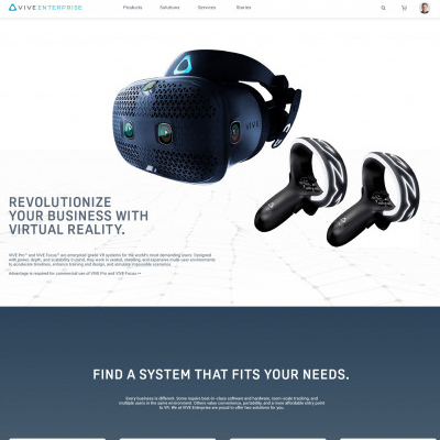 Vive Enterprise Site Redesign